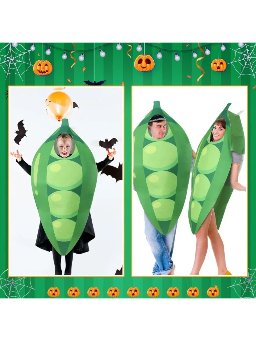 Couples Halloween Costumes Set - 2Pcs Adult Outfits for Cosplay & Dress Up